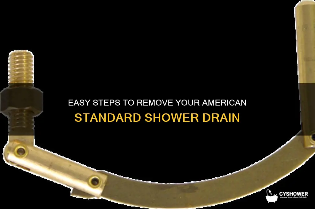 how to remove american standard shower drain