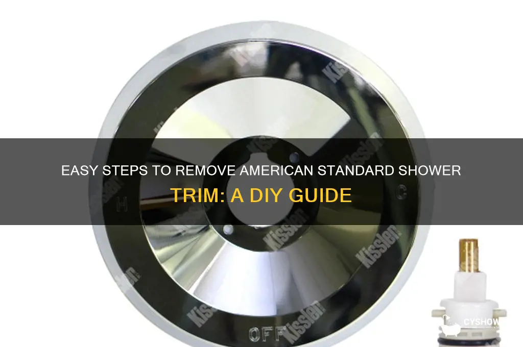 how to remove american standard shower trim
