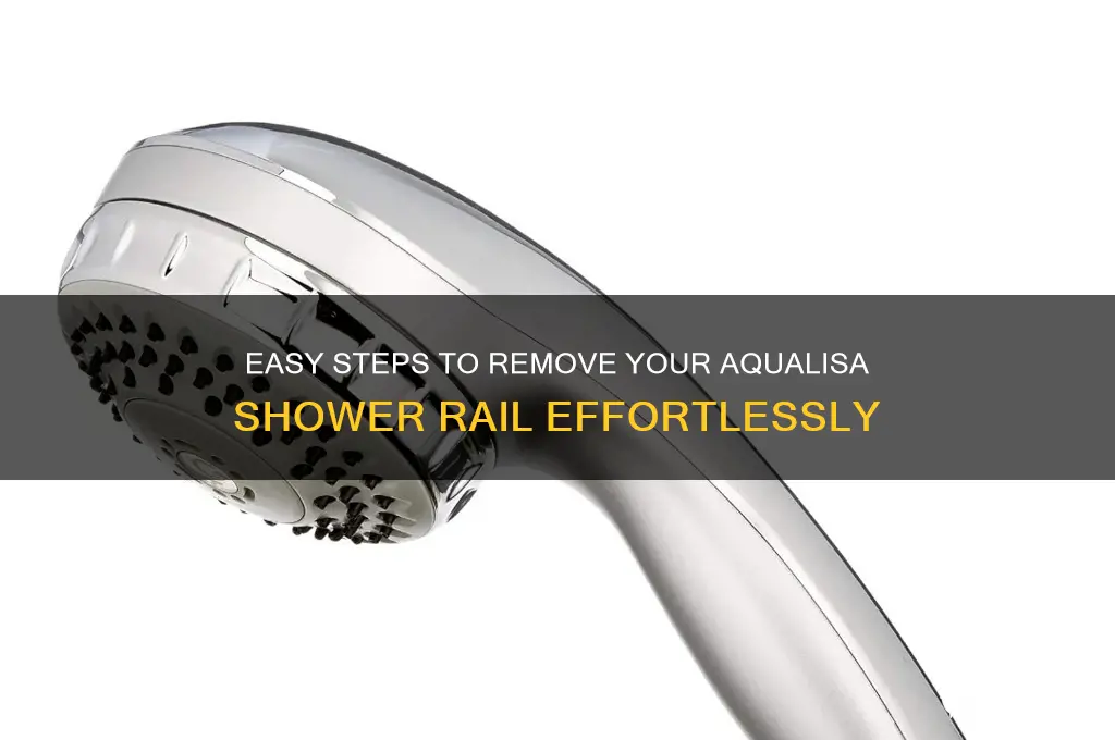 how to remove an aqualisa shower rail