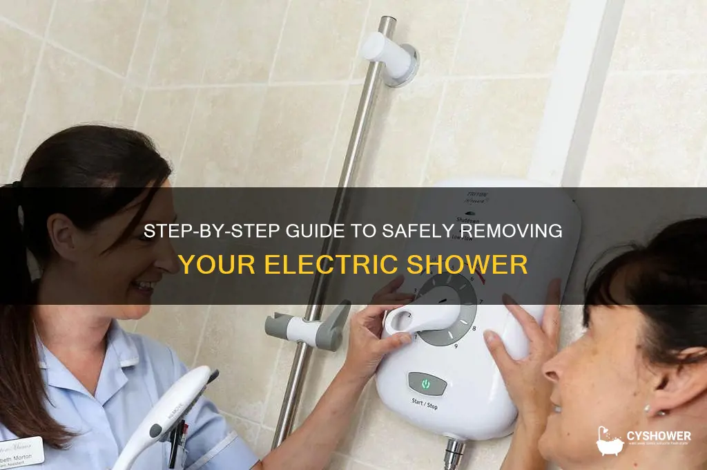 how to remove an electric shower