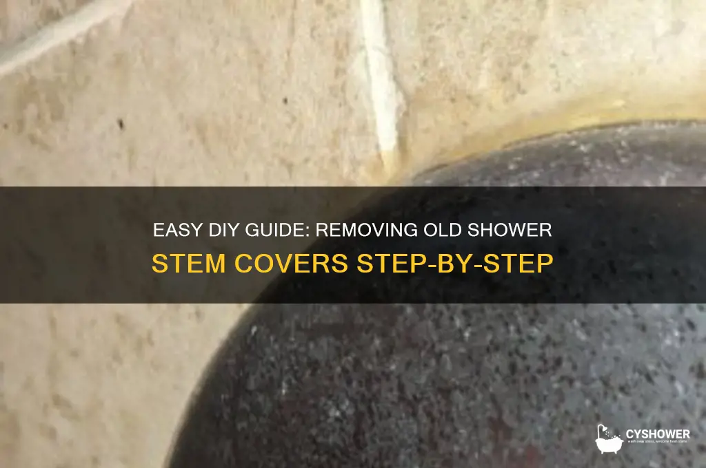 how to remove an old shower stem cover