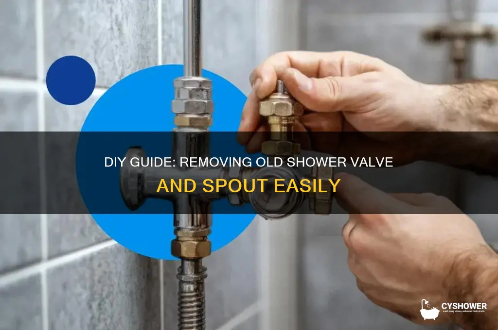 how to remove an old shower valve and spout