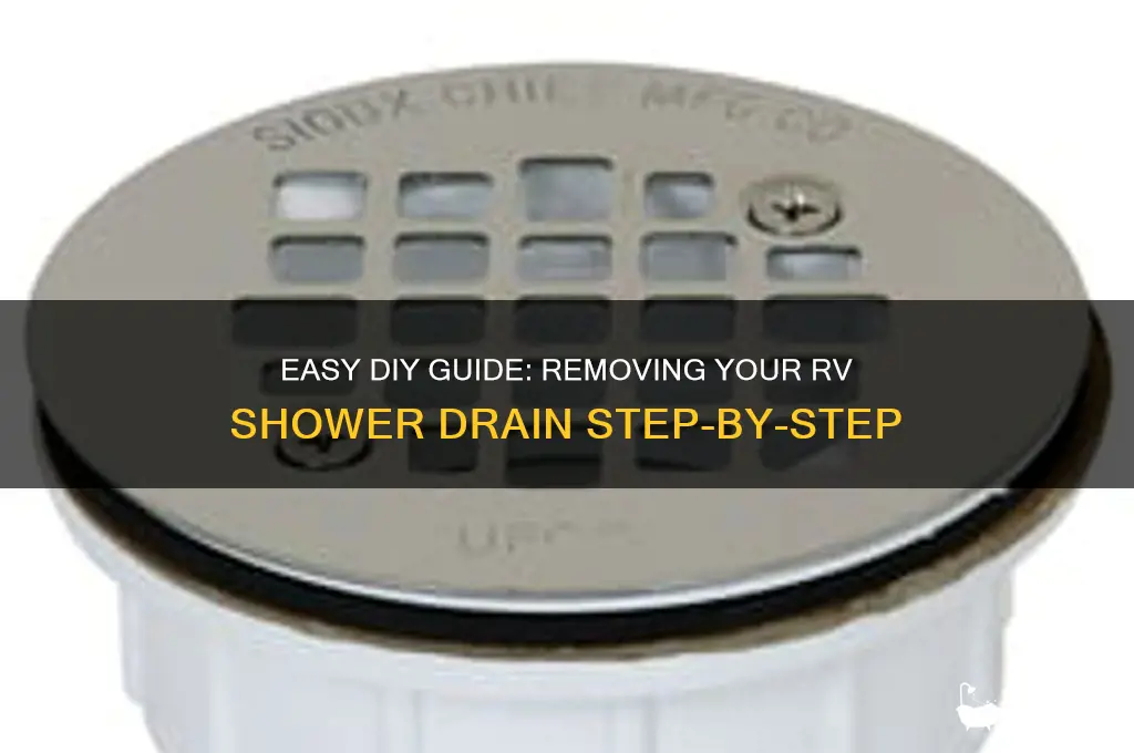 how to remove an rv shower drain
