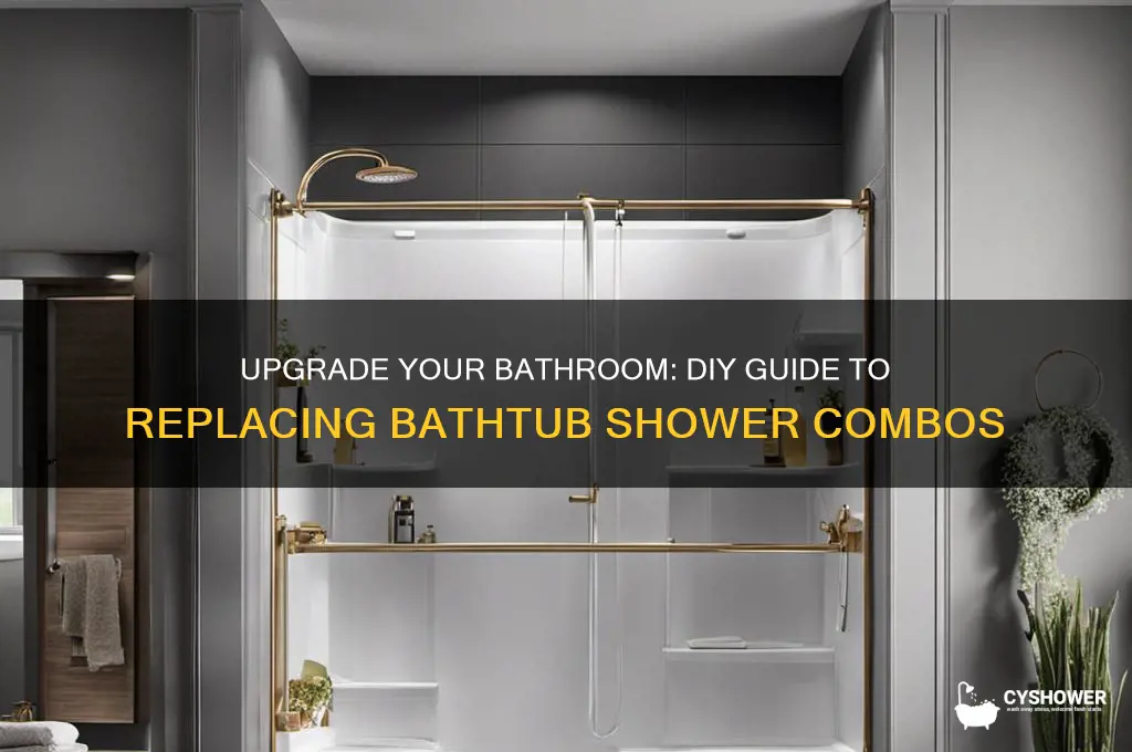 how to remove and install new bathtub shower combo