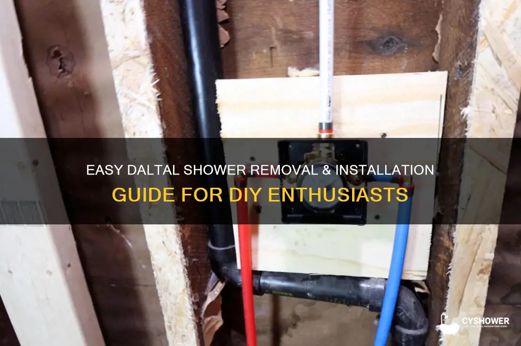 how to remove and install the daltal shower