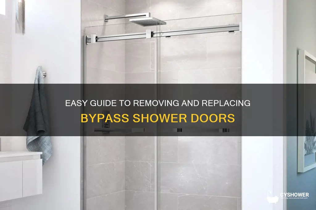 how to remove and replace bypass shower doors