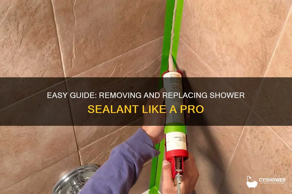 how to remove and replace sealant in shower