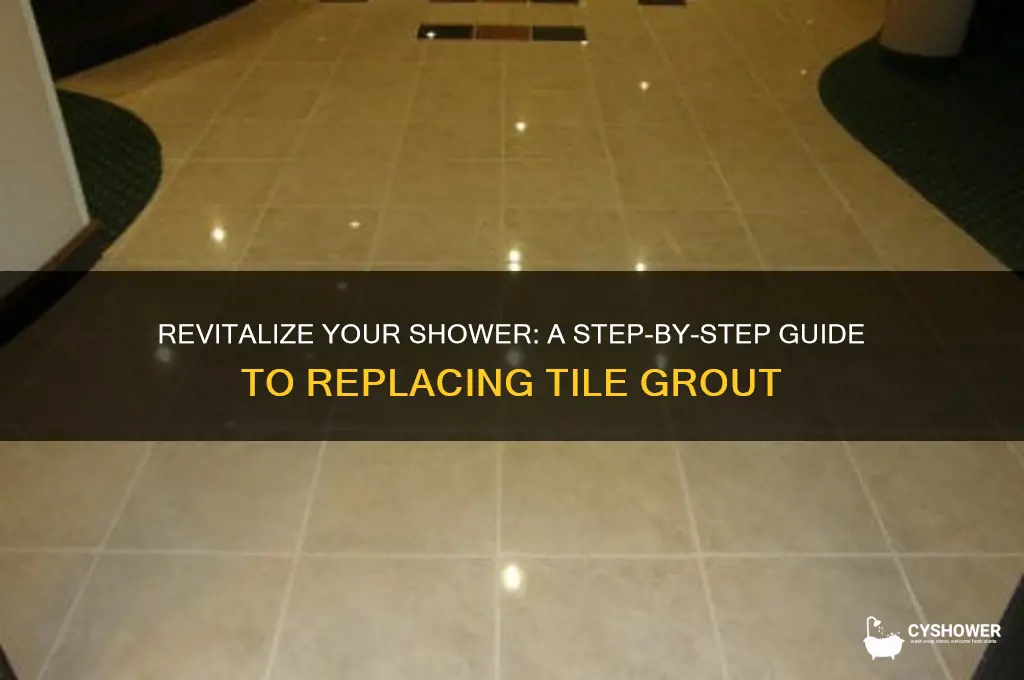 how to remove and replace shower tile grout