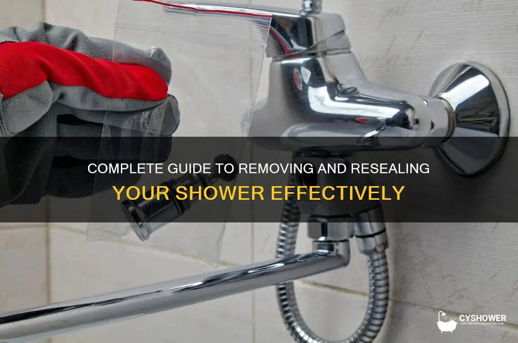 how to remove and reseal shower