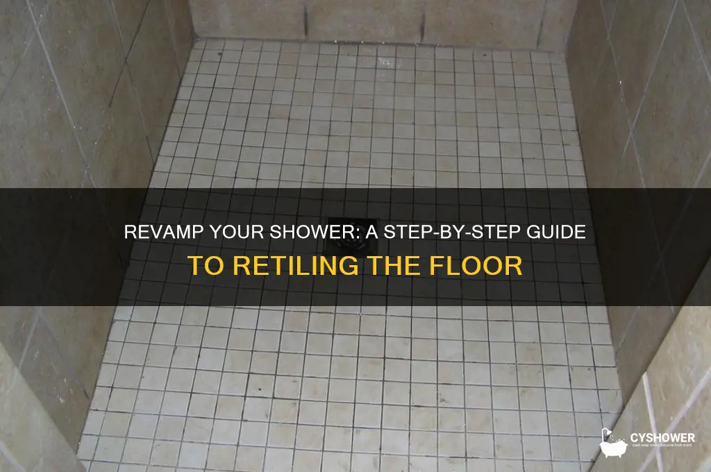 how to remove and retile a shower floor
