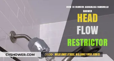 Easy Steps to Remove Aquabliss Handheld Shower Head Flow Restrictor