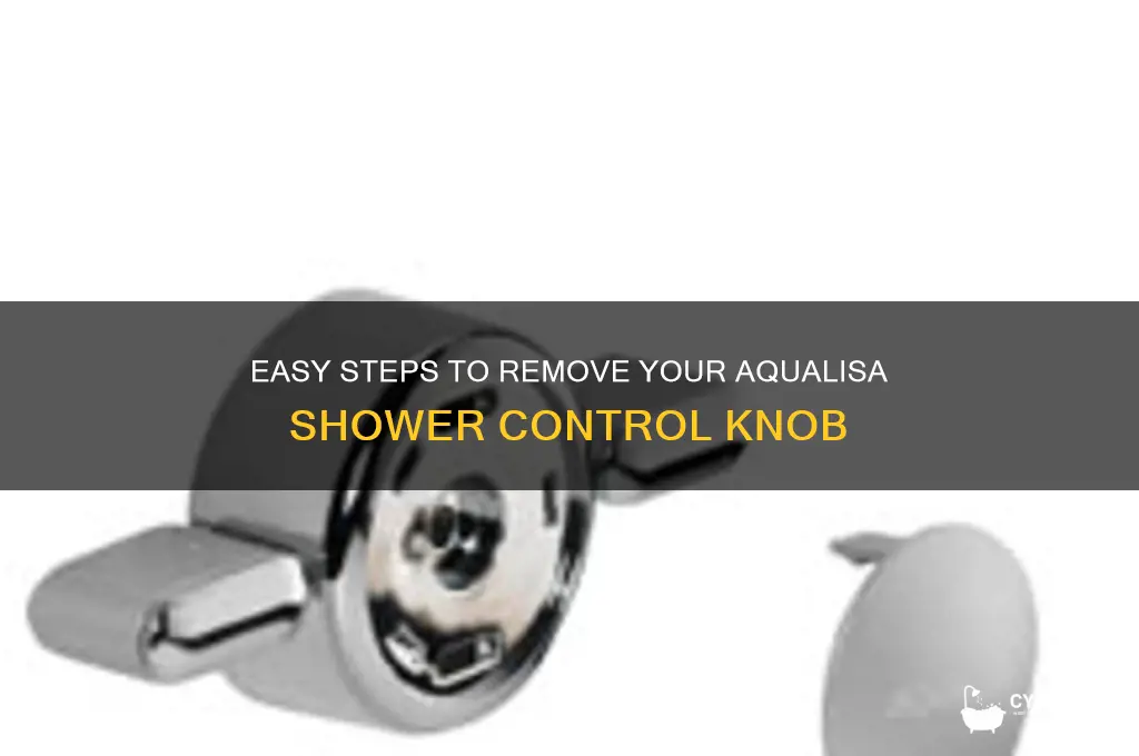 how to remove aqualisa shower control knob