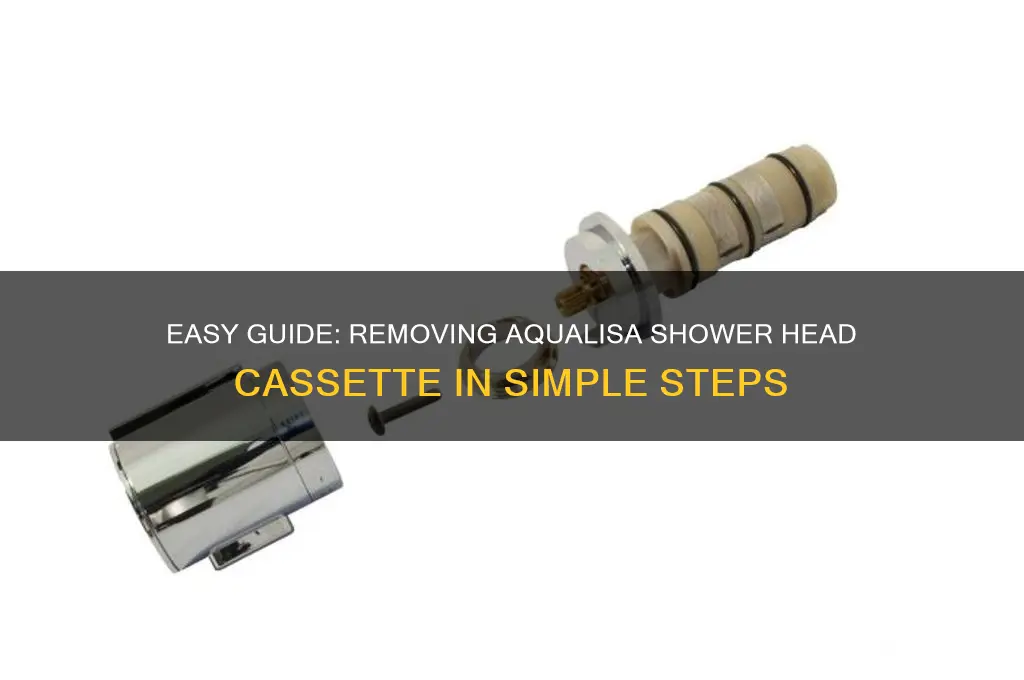 how to remove aqualisa shower head cassette