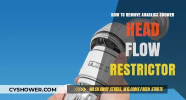 Easy Steps to Remove Auabliss Shower Head Flow Restrictor