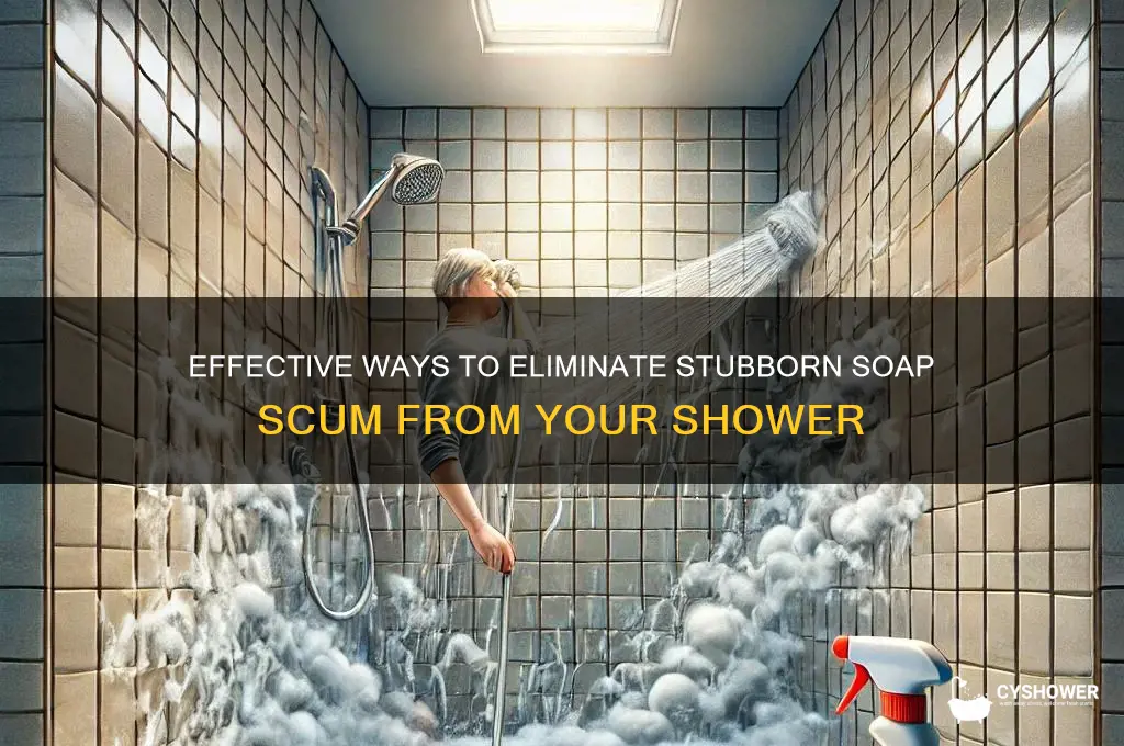 how to remove bad soap scum from shower