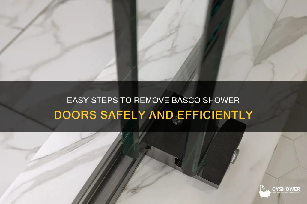 how to remove basco shower doors