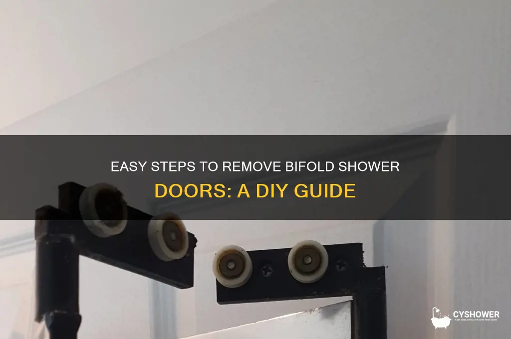 how to remove bifold shower doors