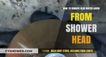 Easy Steps to Remove Blue Water Saver from Shower Head