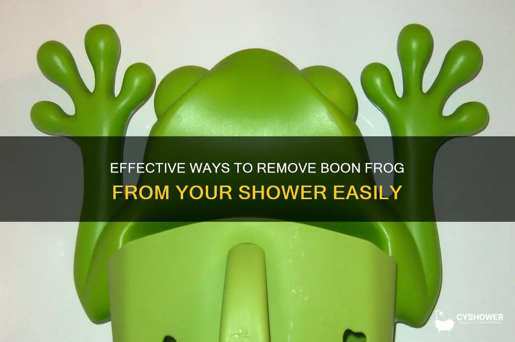 how to remove boon frog from shower