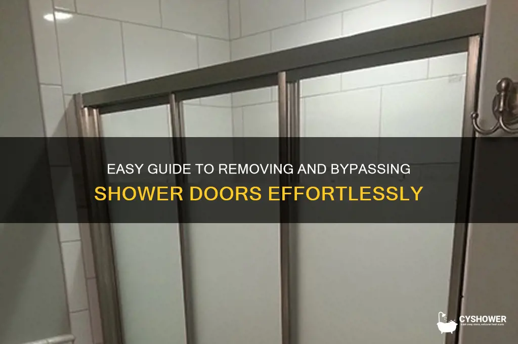 how to remove bypass shower doors