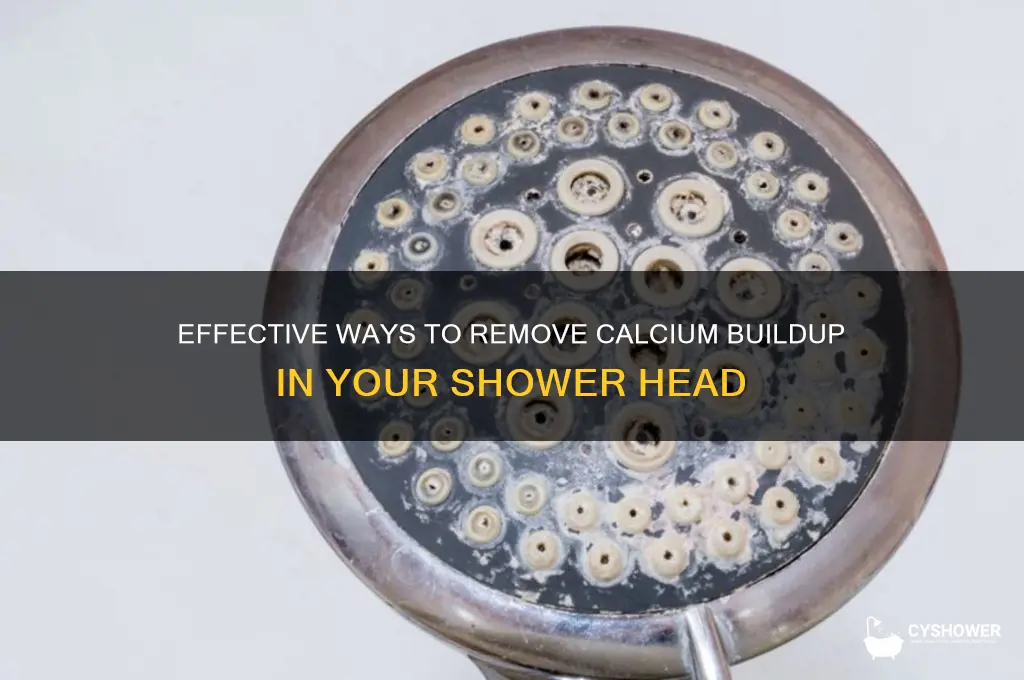 how to remove calcium build up in shower head