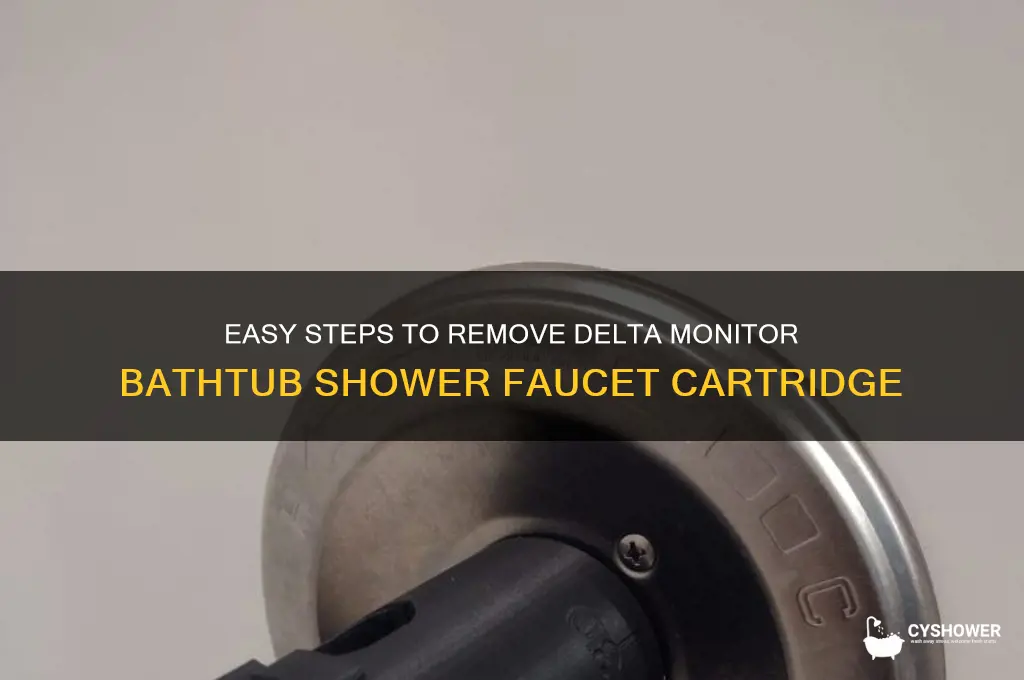 how to remove cartridge from bathtub shower faucet delta monitor