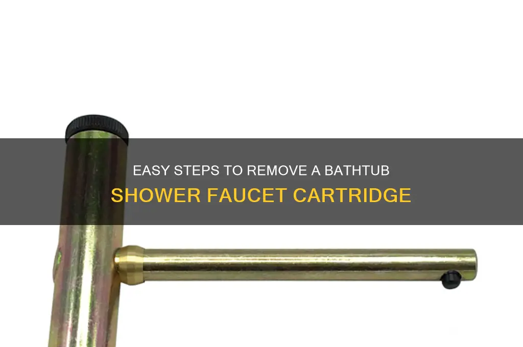 how to remove cartridge from bathtub shower faucet
