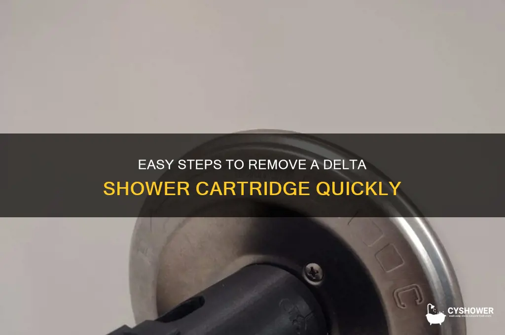 how to remove cartridge from shower delta