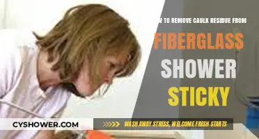 Effective Tips to Remove Sticky Caulk Residue from Fiberglass Showers