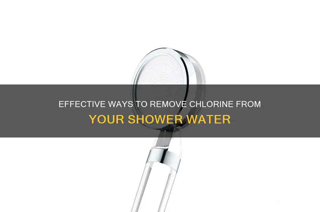 how to remove cholorine from shower water