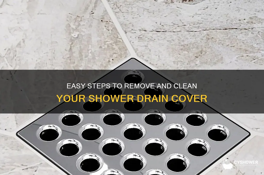 how to remove cover from shower drain