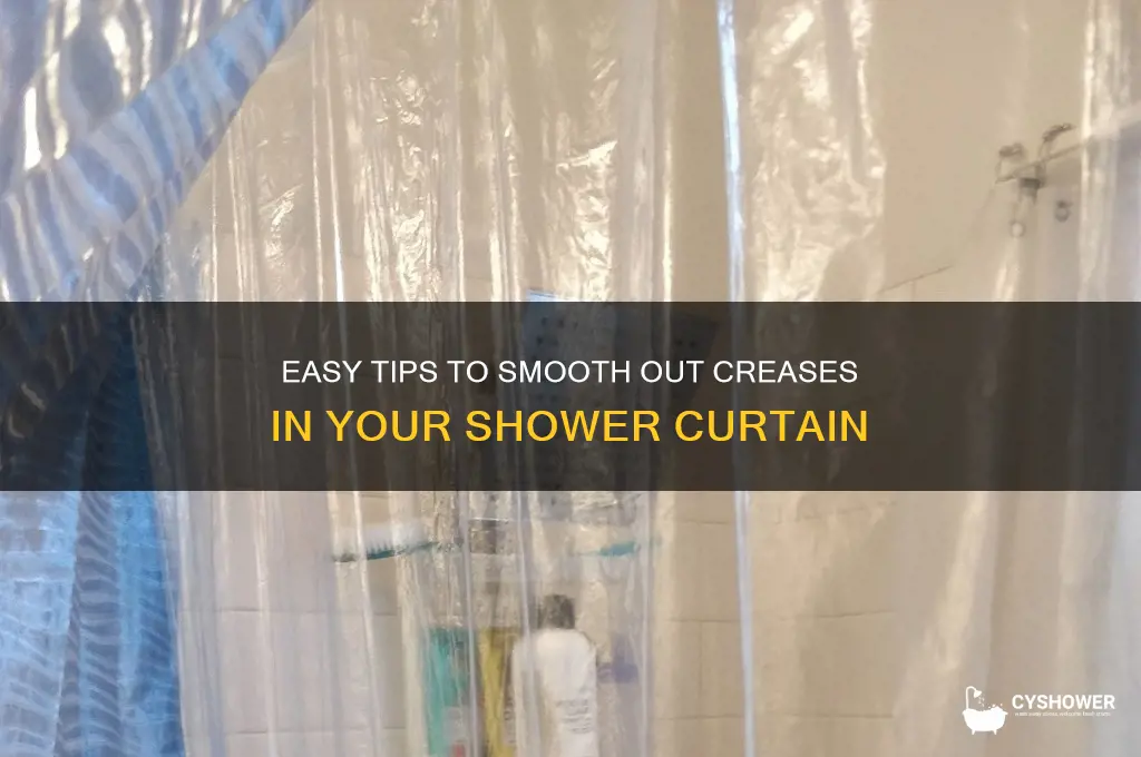 how to remove crease in shower curtain