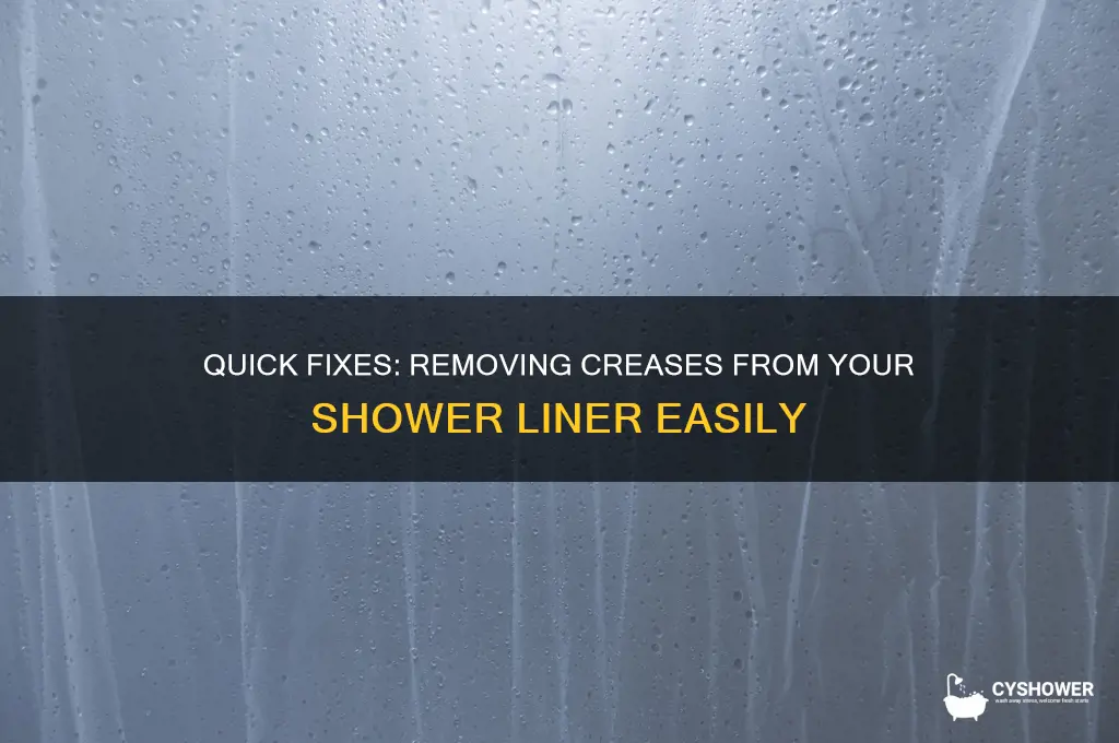 how to remove creases from shower liner