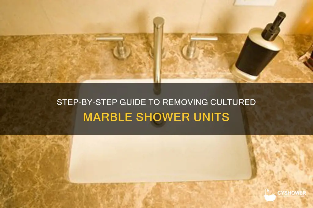 how to remove cultured marble shower