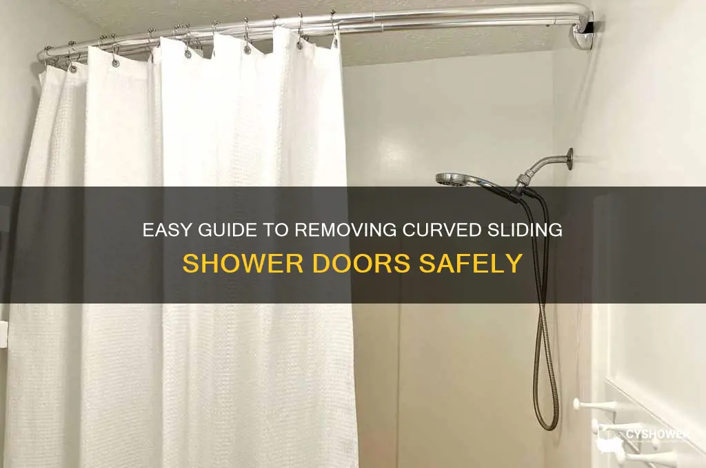 how to remove curved sliding shower doors