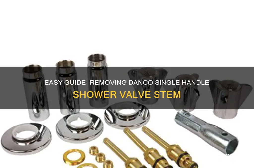 how to remove danco single handle shower valve stem