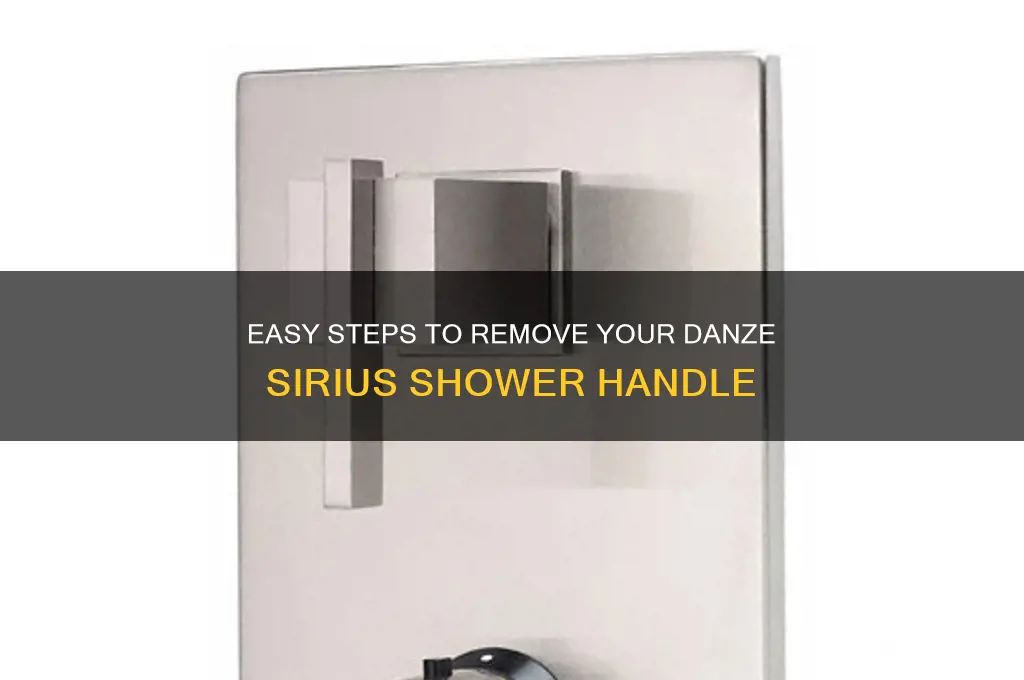 how to remove danze sirius shower handle