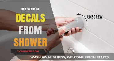 Effortless Decal Removal: A Guide to Cleaning Your Shower Surface