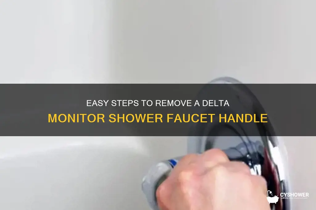 how to remove delta monitor shower faucet handle
