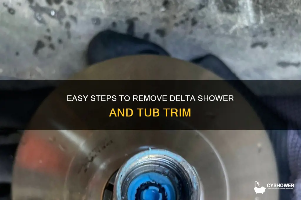 how to remove delta shower and tub trim