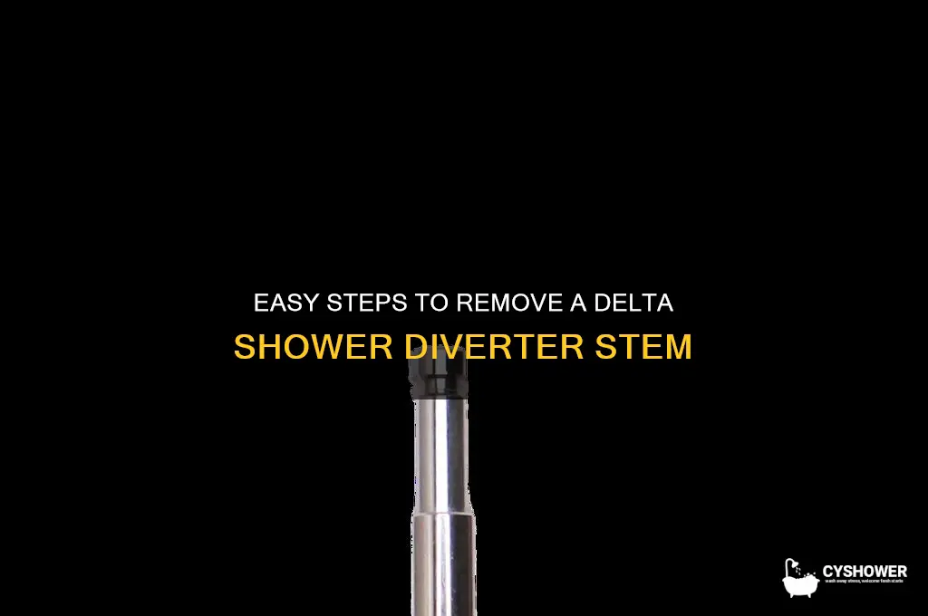 how to remove delta shower diverter stem