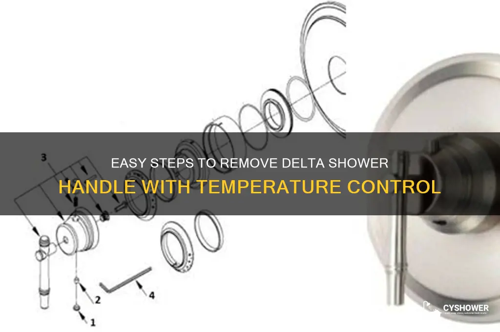 how to remove delta shower handle with temperature control