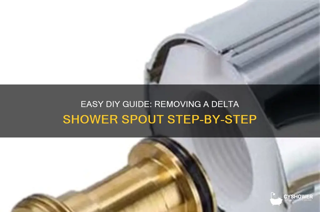 how to remove delta shower spout
