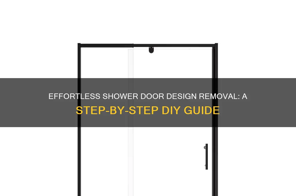 how to remove design from shower door