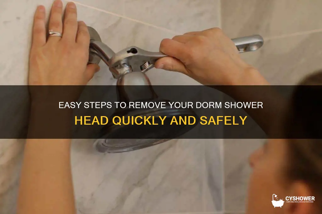 how to remove dorm shower head