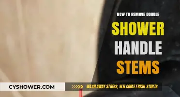 Easy DIY Guide: Removing Double Shower Handle Stems Step-by-Step