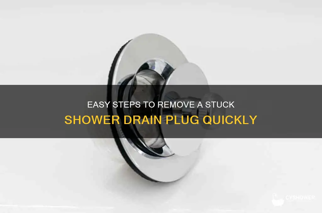 how to remove drain plug from shower
