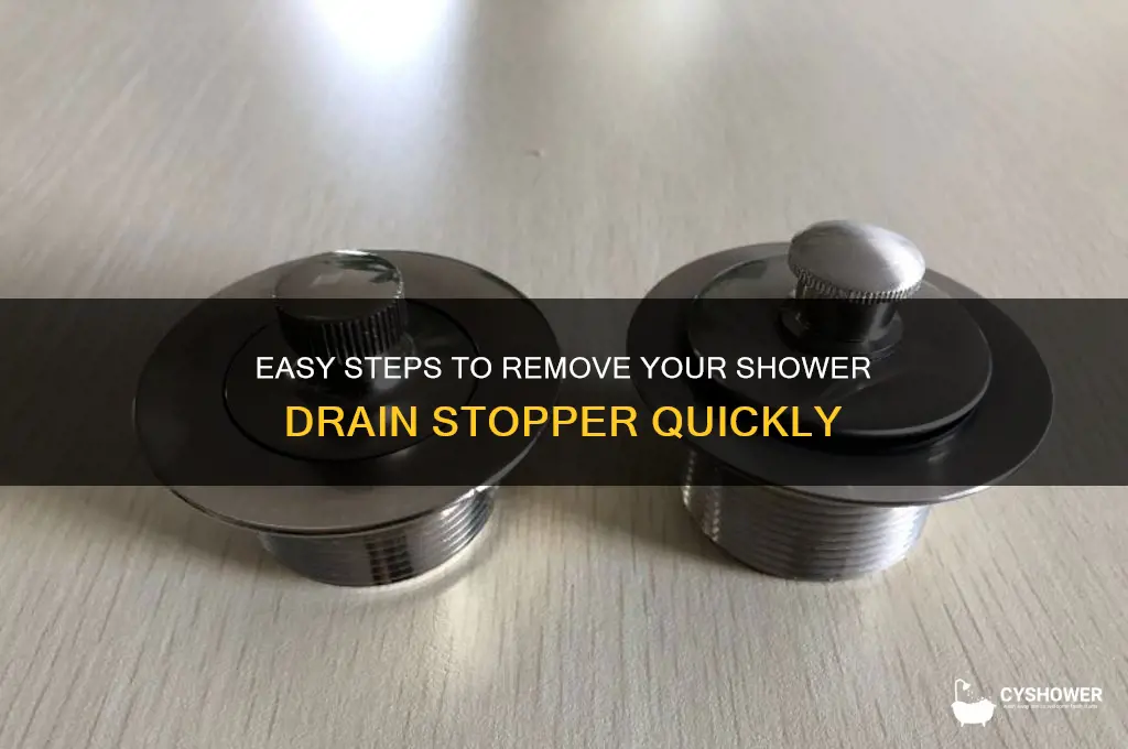 how to remove drain shower stopper