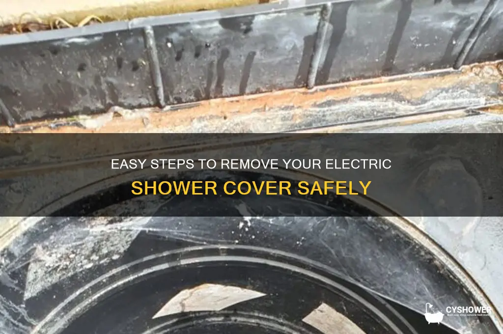 how to remove electric shower cover