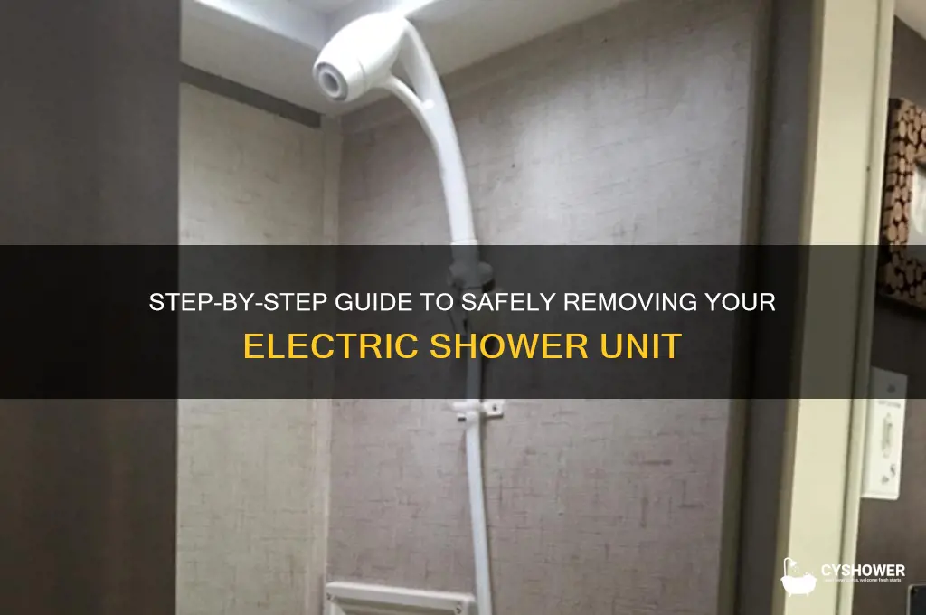 how to remove electric shower